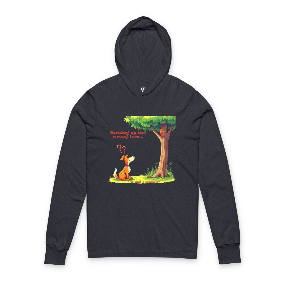 17548136014576232508_2048.jpeg Black hoodie with a cartoon dog barking at a tree.