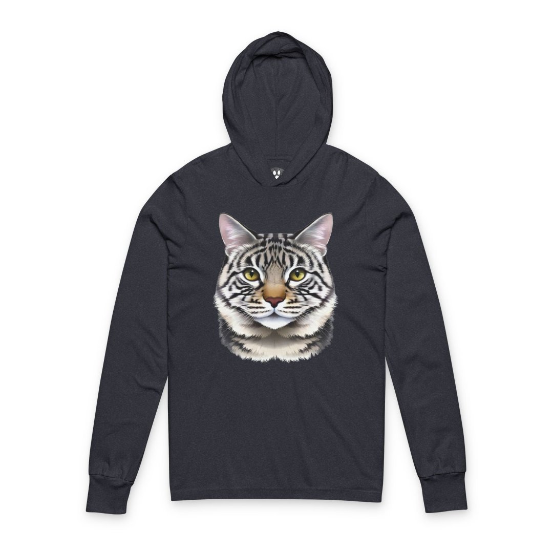 2368730186001532848_2048-1.jpeg Black hoodie with a realistic cat face design on the front.