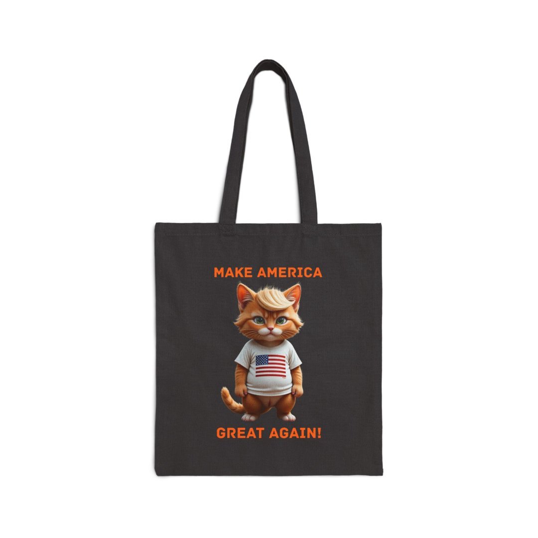 Patriotic Humor Cat Tote Bag