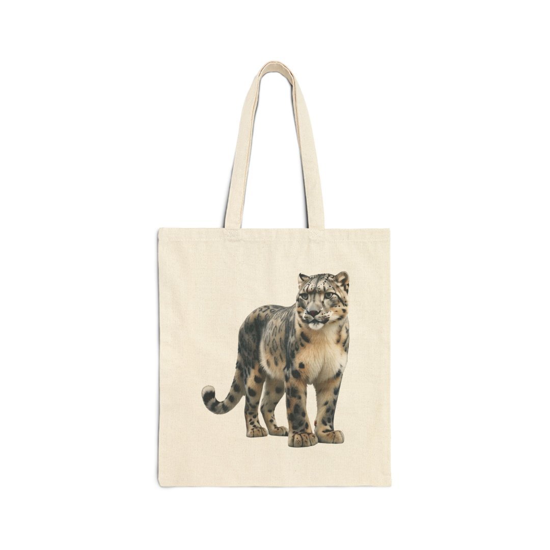 Snow Leopard Canvas Tote Bag