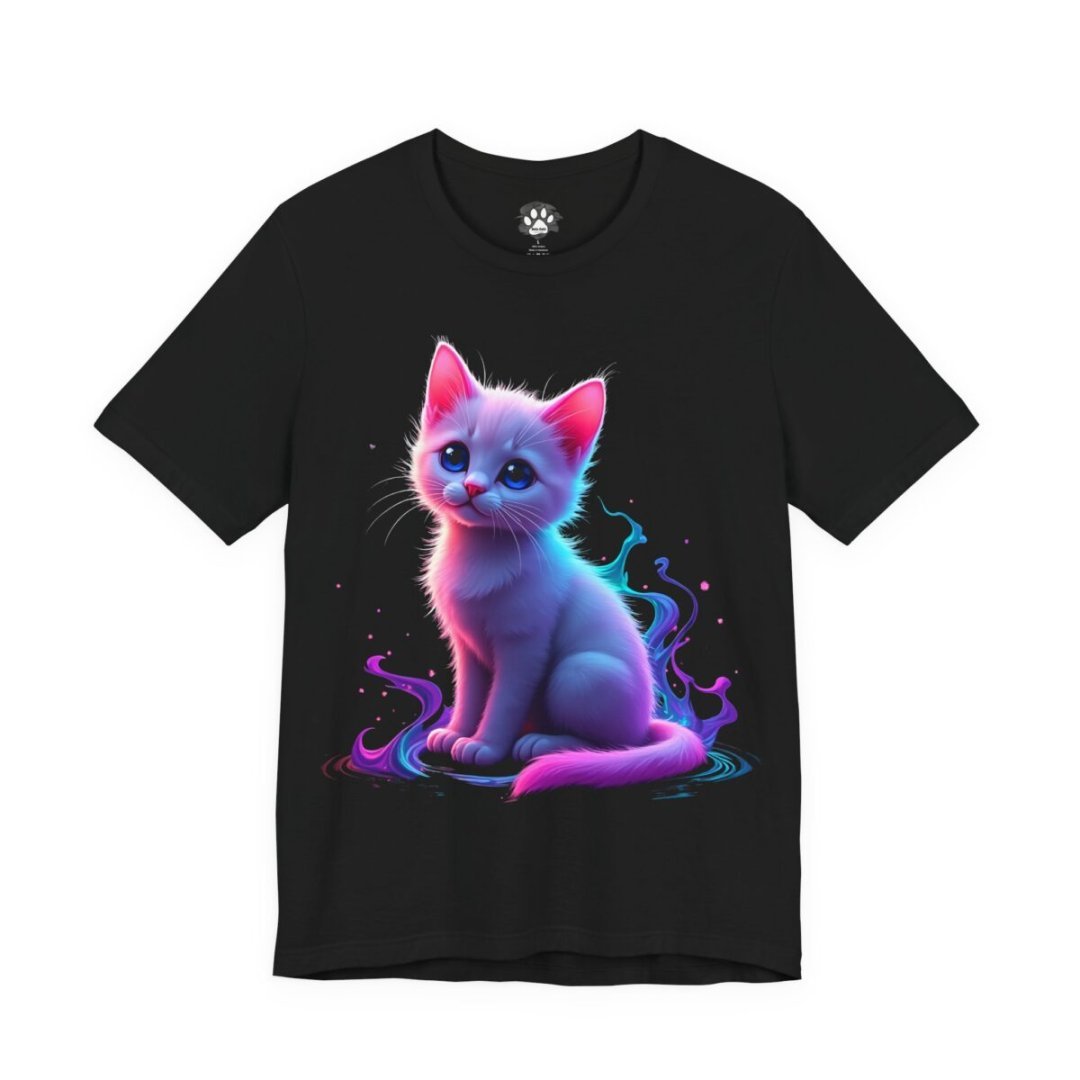 Cosmic Glow Kitty Unisex T-Shirt