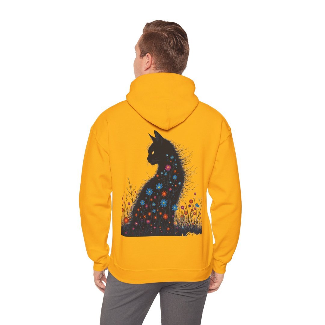 13314671413682354806_2048.jpeg Floral Black Cat Unisex Hoodie - Image 11