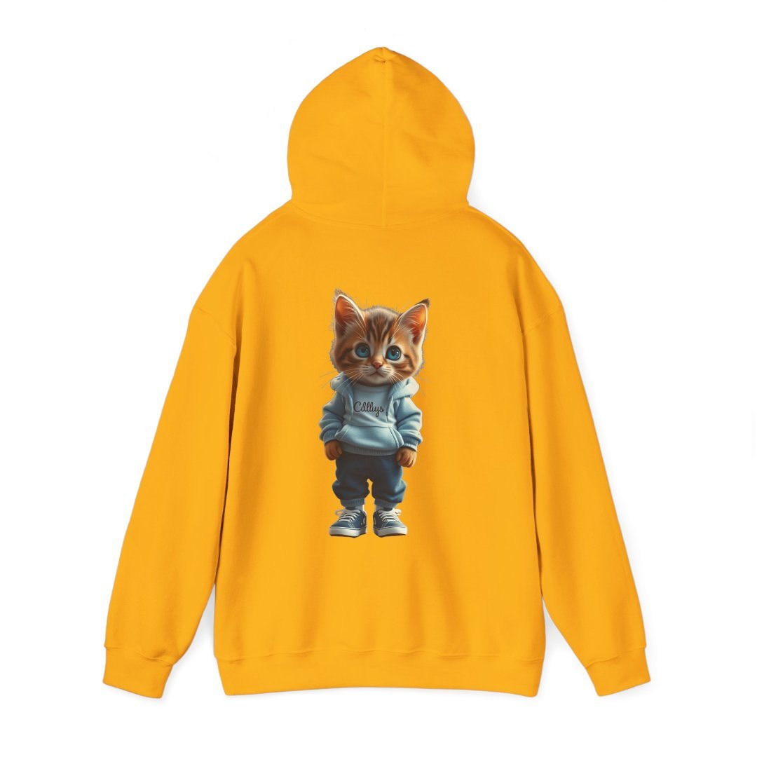Kitten in Sweatpants Graphic Unisex Hoodie