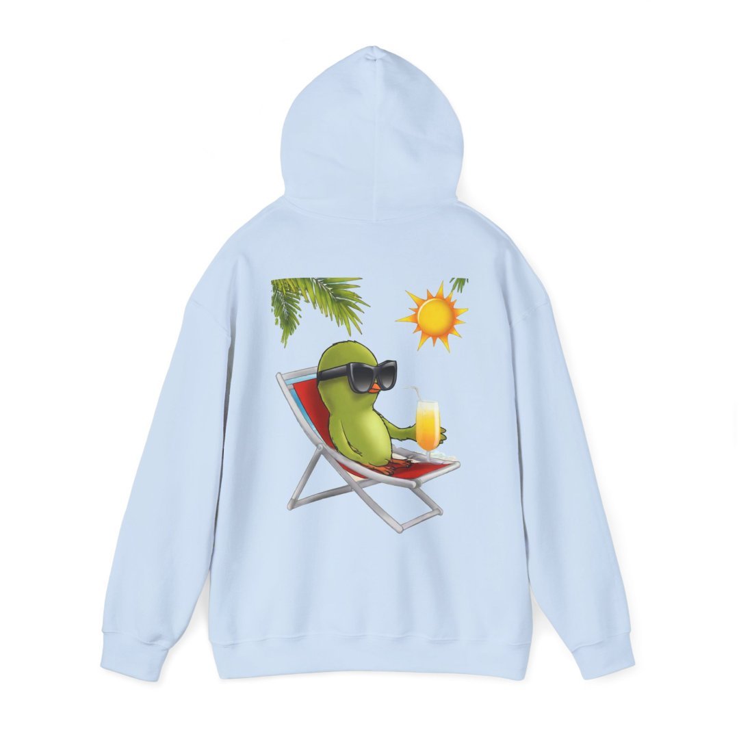 14308004941256199801_2048.jpeg Light blue hoodie with a cartoon avocado lounging in a chair.