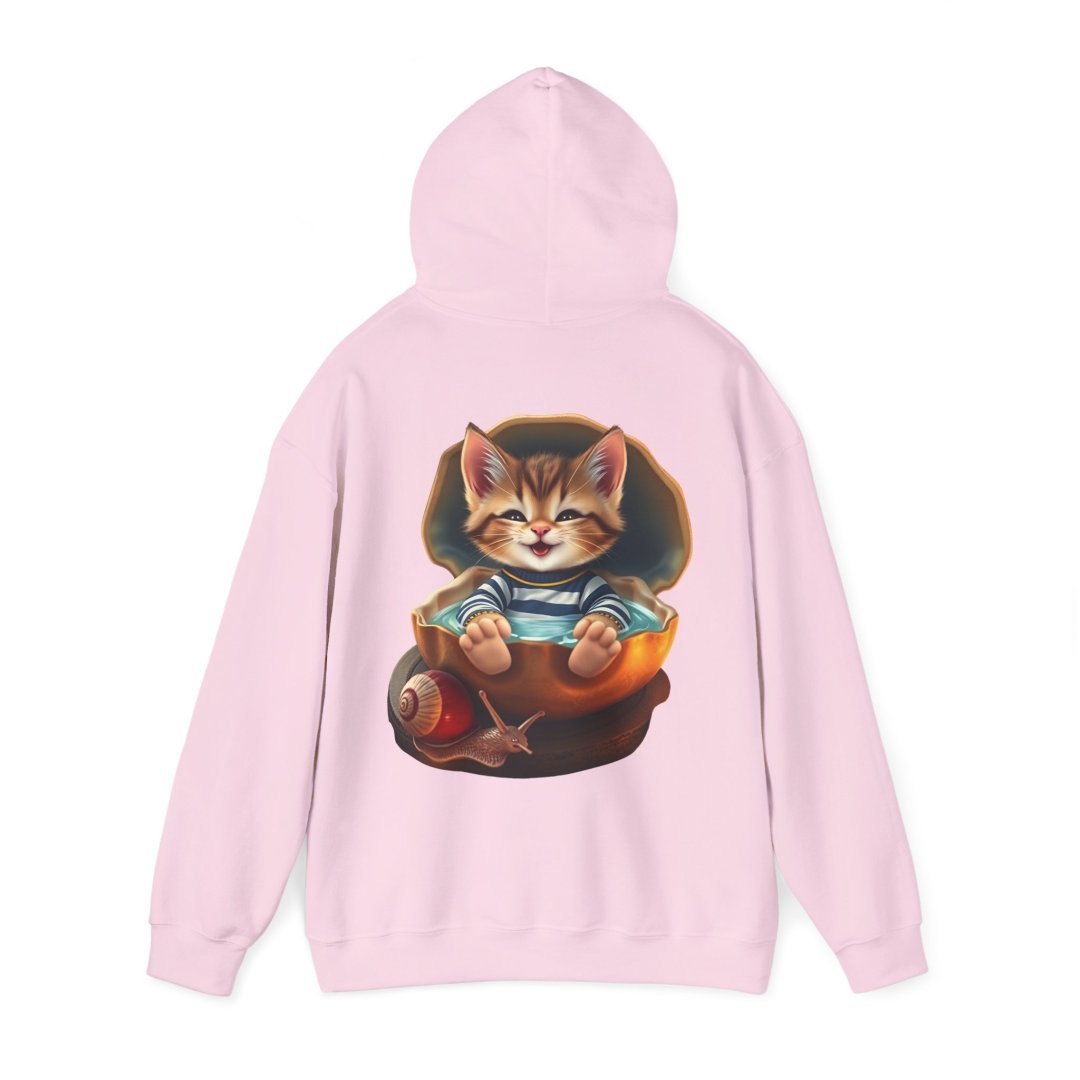 14793217145966443658_2048.jpeg Pink hoodie with a cute kitten graphic on the back.