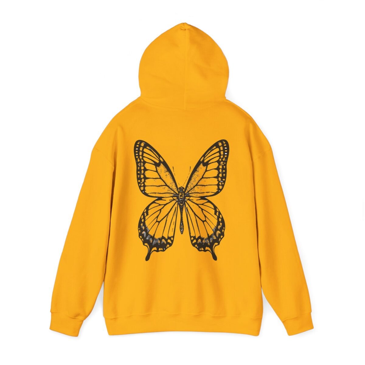 15131815775908156201_2048.jpeg Gold hoodie with a large black butterfly graphic on the back.