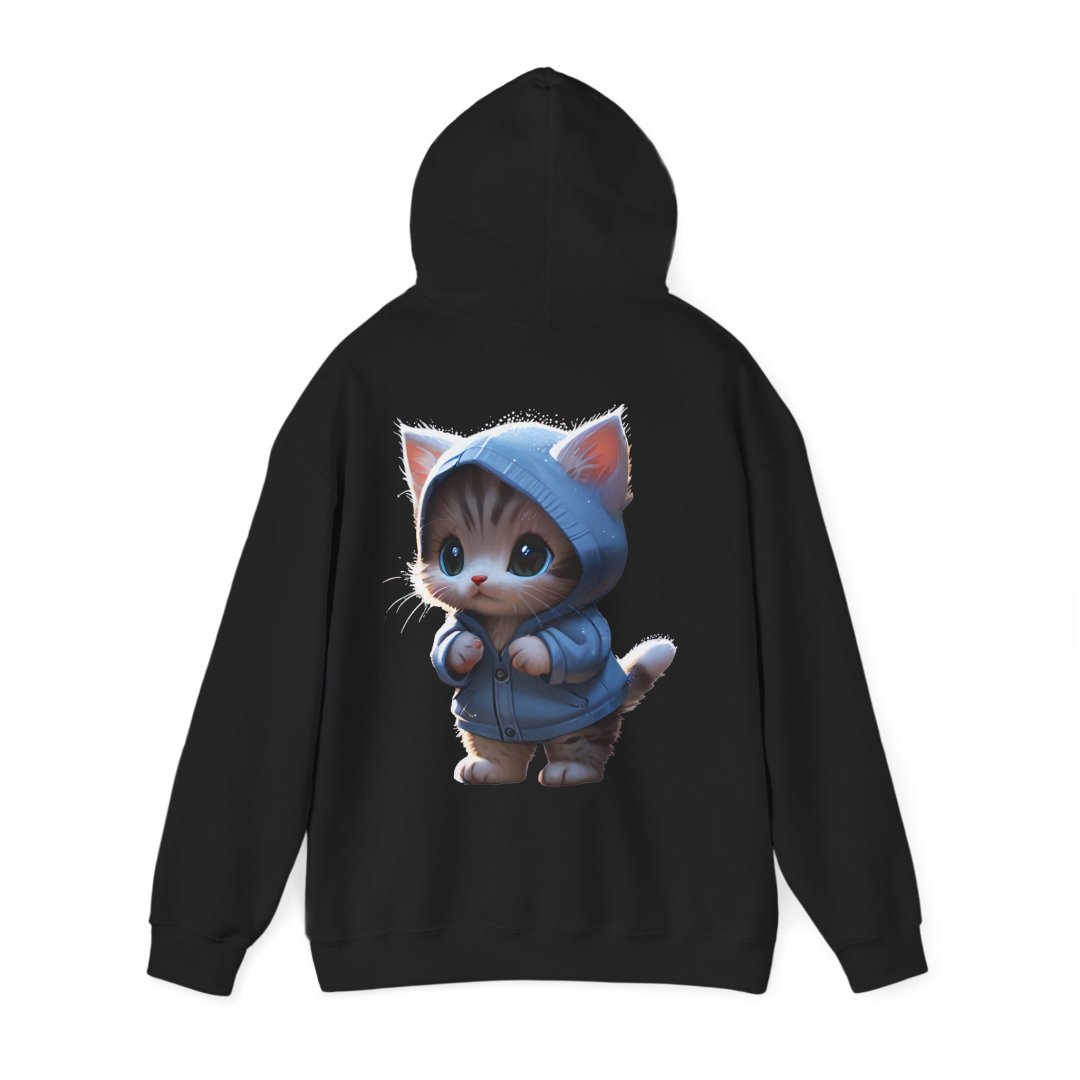 15554187743035379042_2048.jpeg Black hoodie featuring a cute kitten in a blue hoodie.