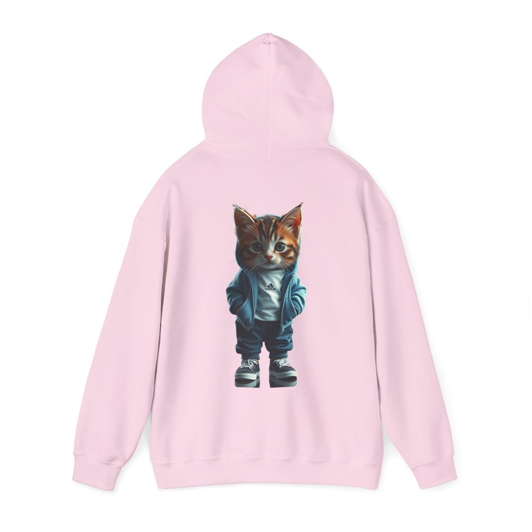 Cool Streetwear Kitten Graphic Hoodie
