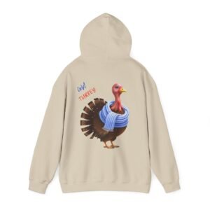 Minimalist Sitting Cat Line Art Hoodie Cold Turkey Graphic Unisex Hoodie