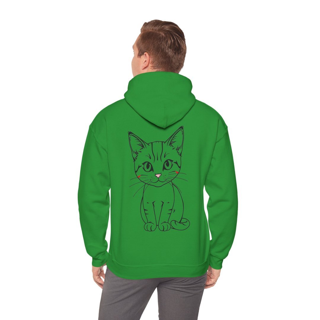 16345298303733770532_2048.jpeg Anime Aesthetic Kitten Line Art Hoodie - Image 15