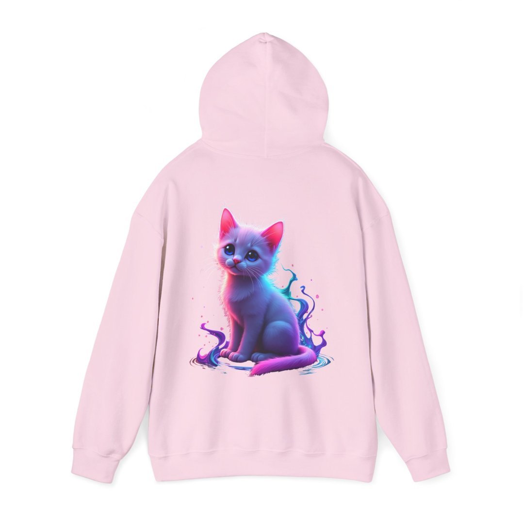 16588101725983819784_2048.jpeg Pink hoodie with a colorful cat illustration on the back.