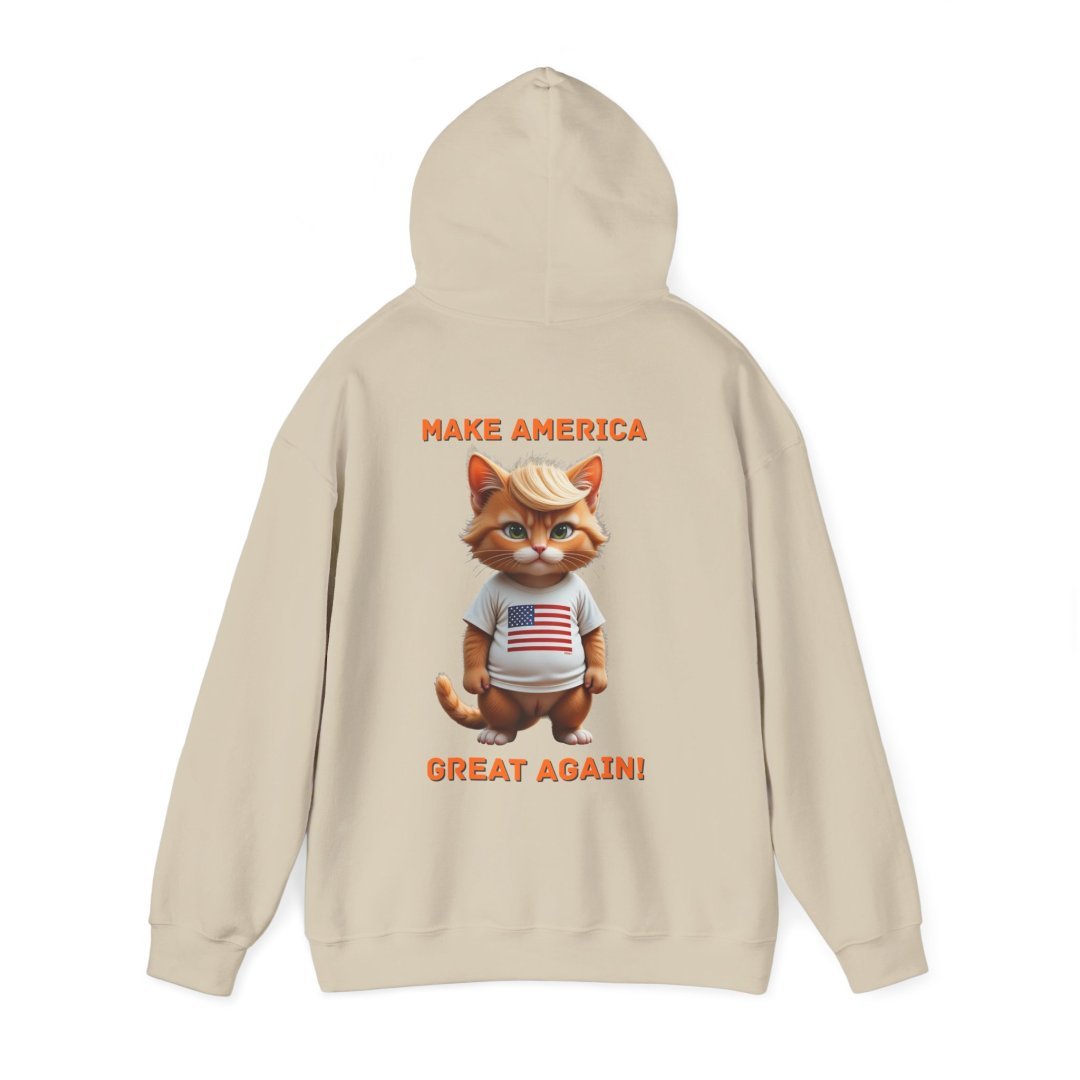 Patriotic Cute Cat Graphic Hoodie