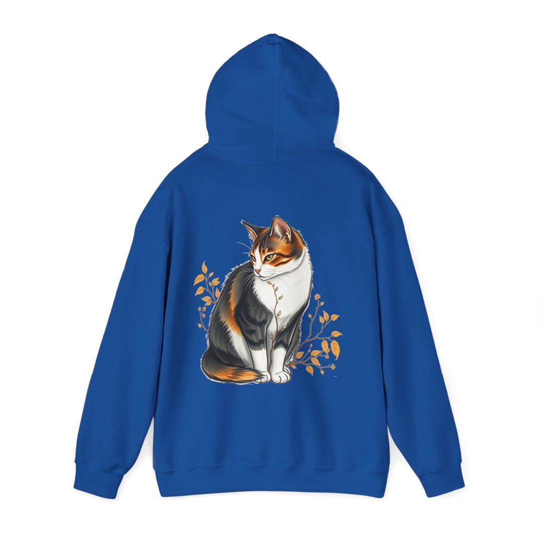 4668460792486739194_2048.jpeg Blue hoodie with a cat illustration on the back.