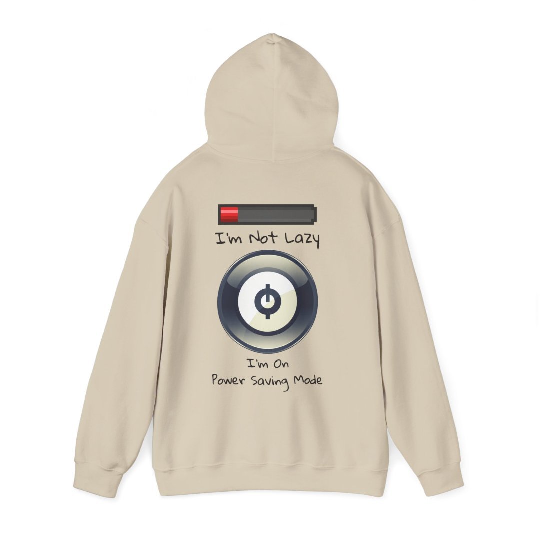 Power Saving Mode Graphic Hoodie