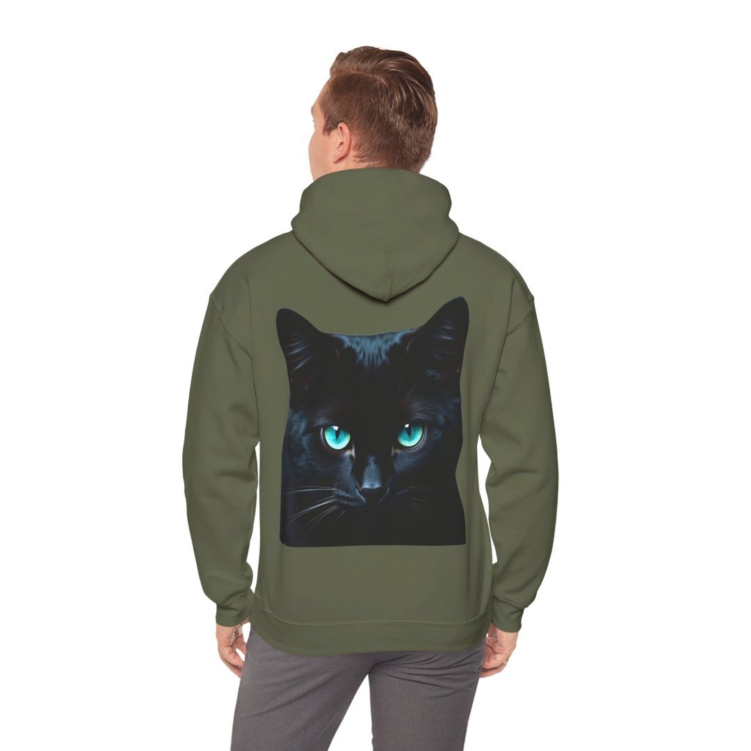 7186932404389858887_2048.jpeg Person wearing a hoodie with a black cat design on the back.