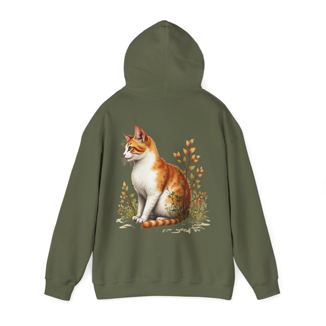 Autumn Orange Tabby Cat Hoodie