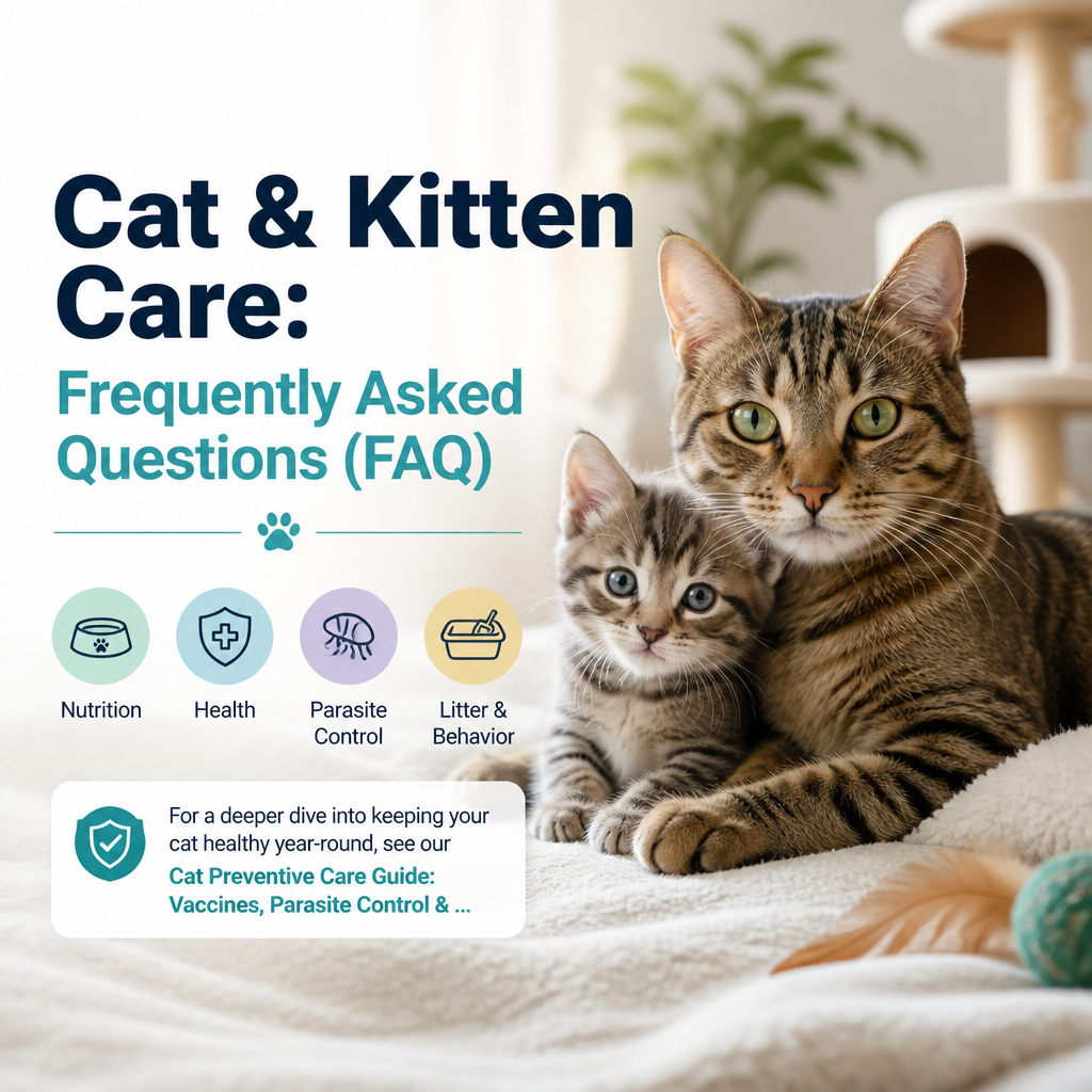 Cat & Kitten Care FAQ: Feeding, Vaccines, Behavior & Health