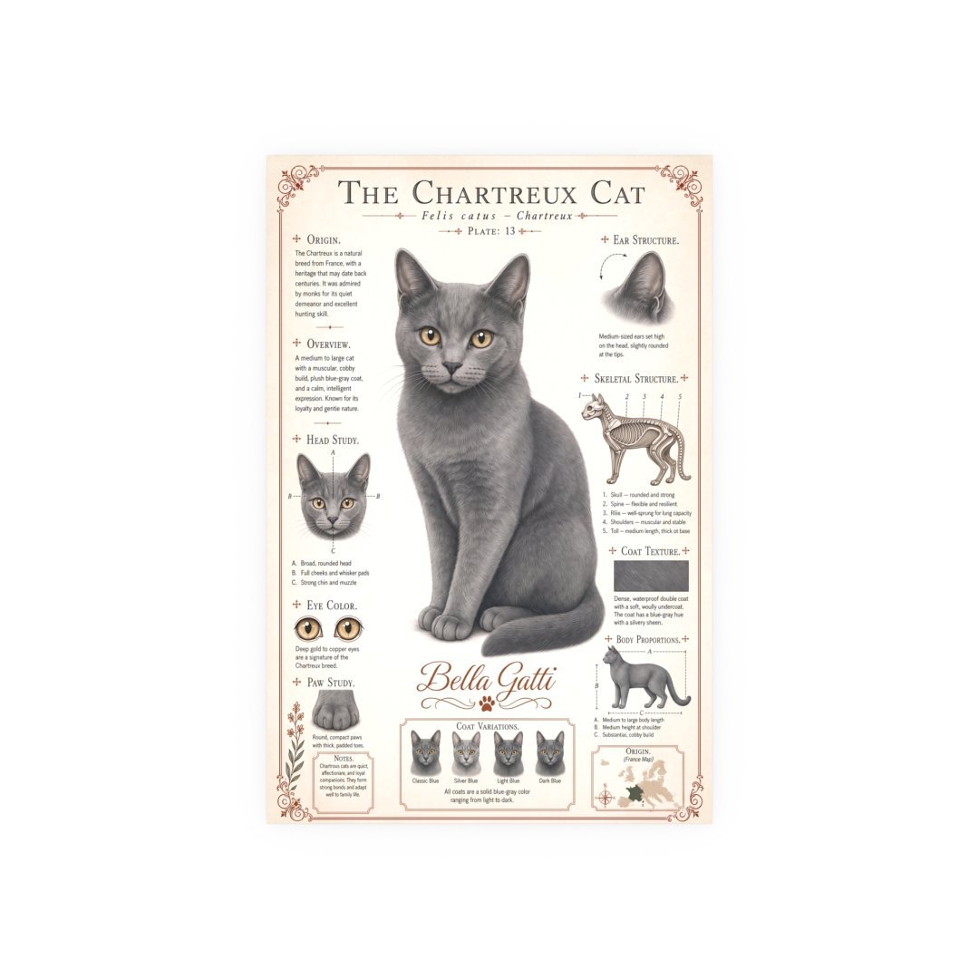 10087066750891955160_2048.jpeg Chartreux Cat Breed Poster - Image 4