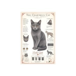 Bengal Cat Breed Poster Chartreux Cat Breed Poster