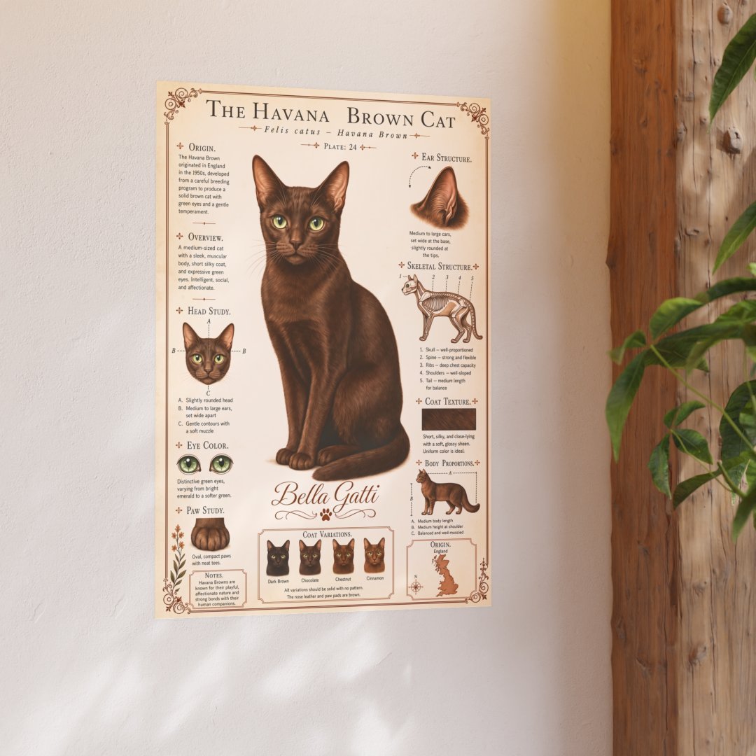 12211881040365154420_2048.jpeg Havana Brown Cat Breed Poster - Image 6