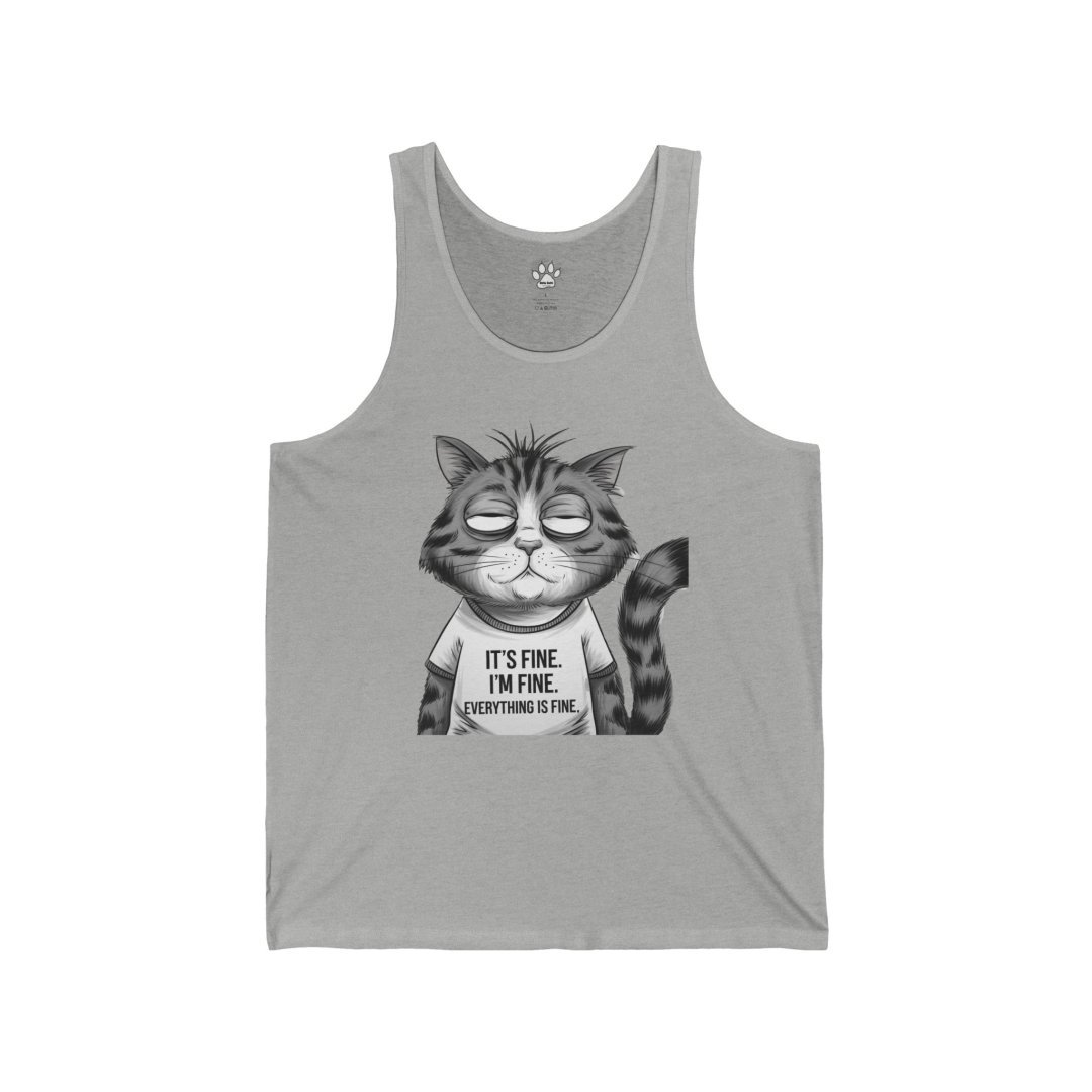 Sarcastic Cat Graphic Unisex Tank Top
