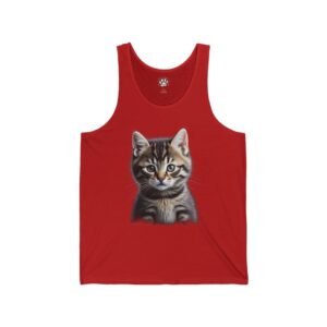 Cute Tabby Kitten Tank Top