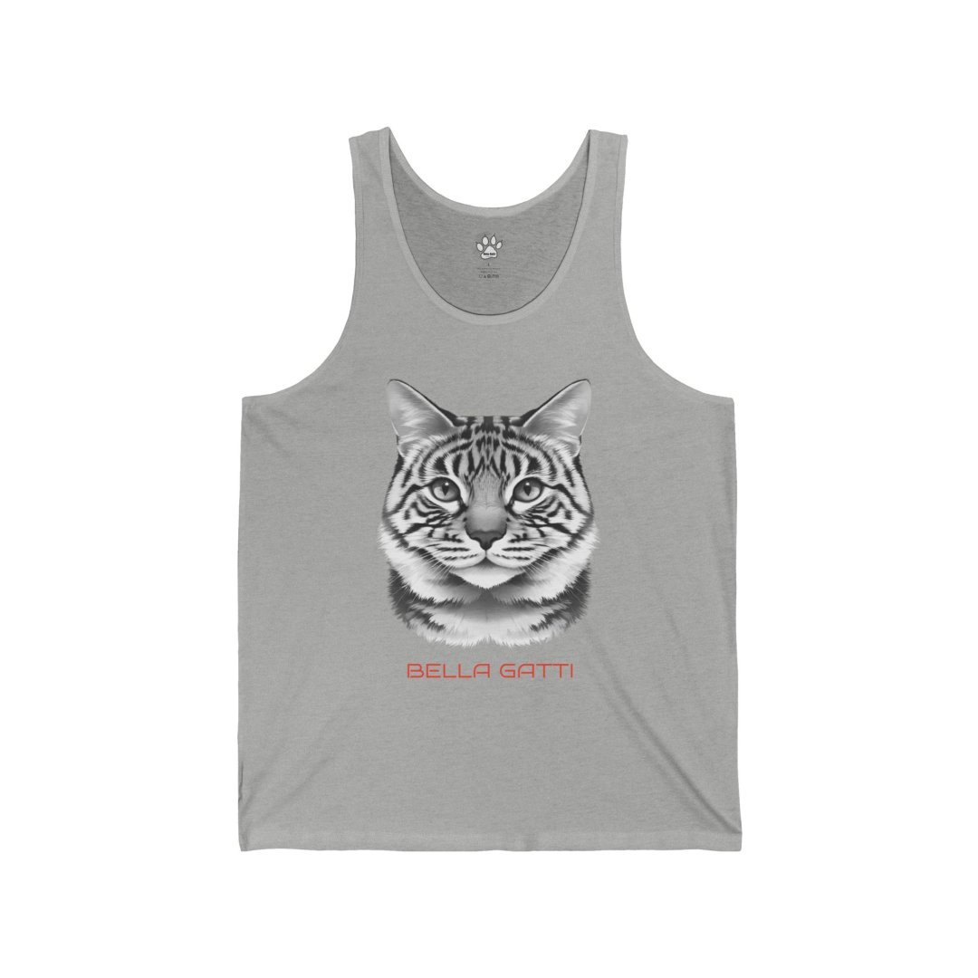 3919231721668319998_2048.jpeg Bella Gatti Black & White Tabby Cat Graphic Tank Top - Image 4