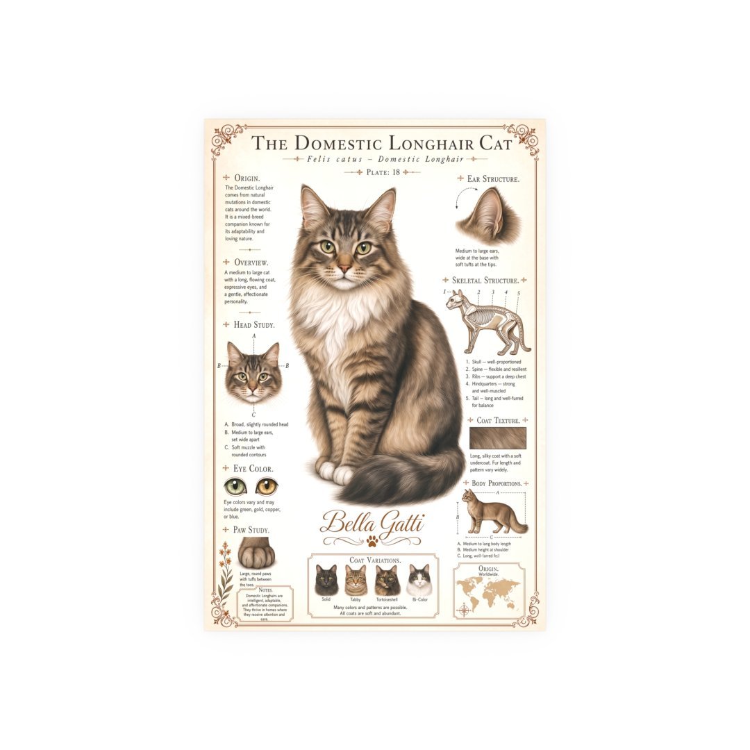 5068249128147174253_2048.jpeg Illustration of a domestic longhair cat with detailed features and characteristics.