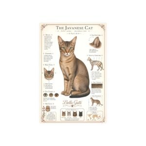 Donskoy Cat Breed Poster Javanese Cat Breed Poster