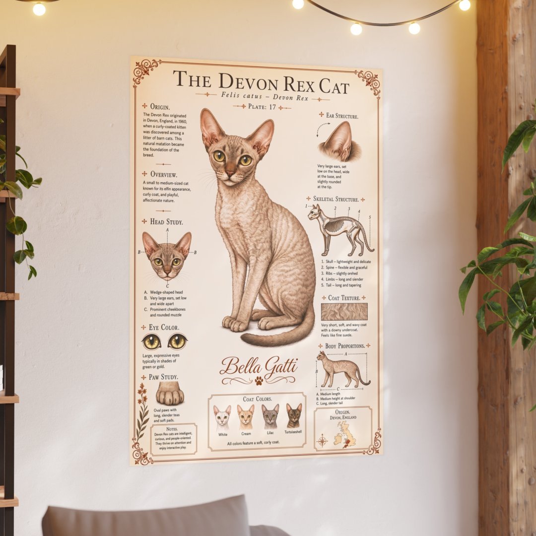 9375507544268314437_2048-1.jpeg Devon Rex Cat Breed Poster - Image 3