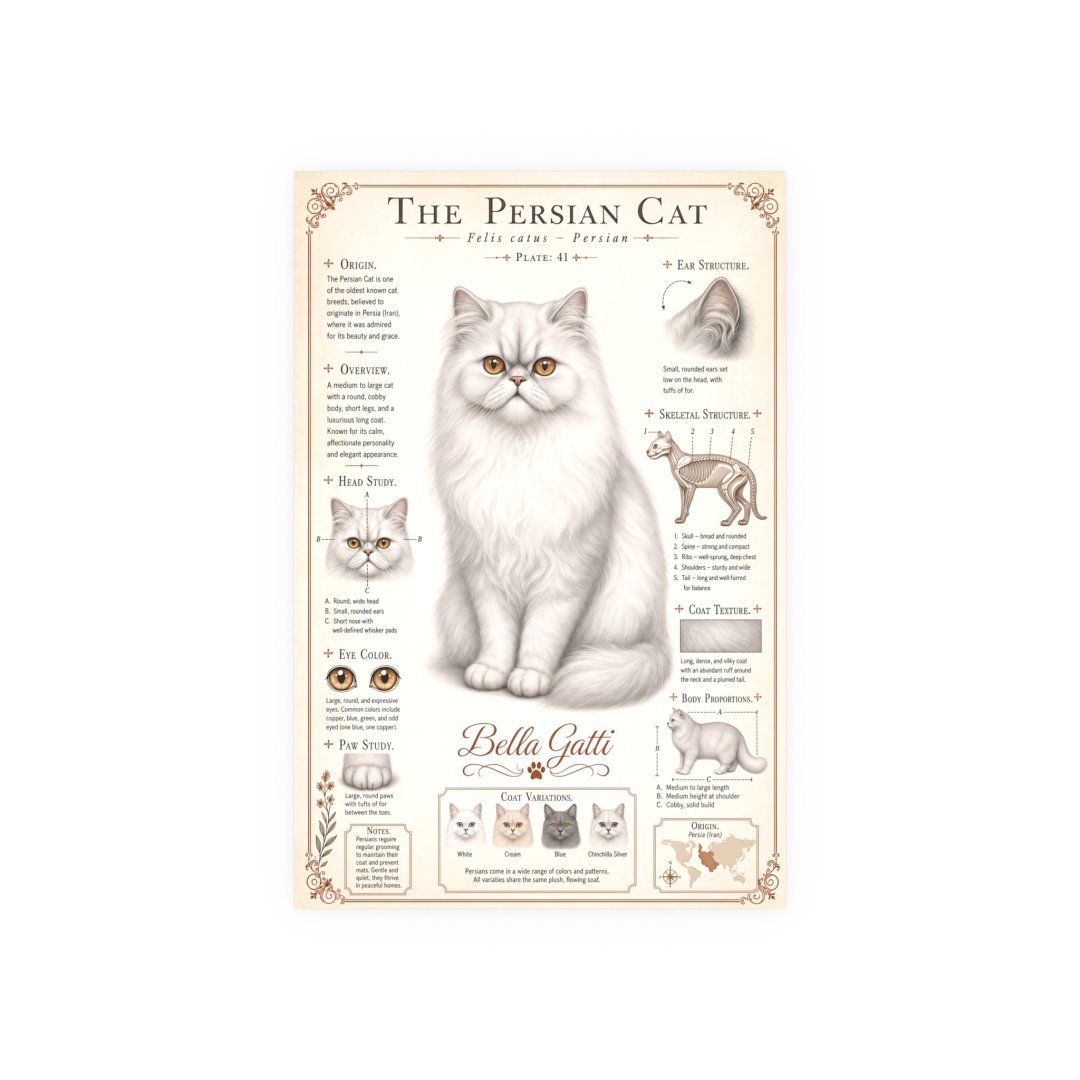 17835442988810791034_2048.jpeg Illustration of a Persian cat with detailed breed information.